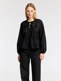 Selected STRIKSLUITING SHIRT MET LANGE MOUWEN, Black, highres - 16095927_Black_003.jpg