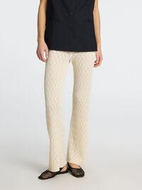 PRENDA DE PUNTO PANTALONES DE CINTURA ALTA, Birch, highres