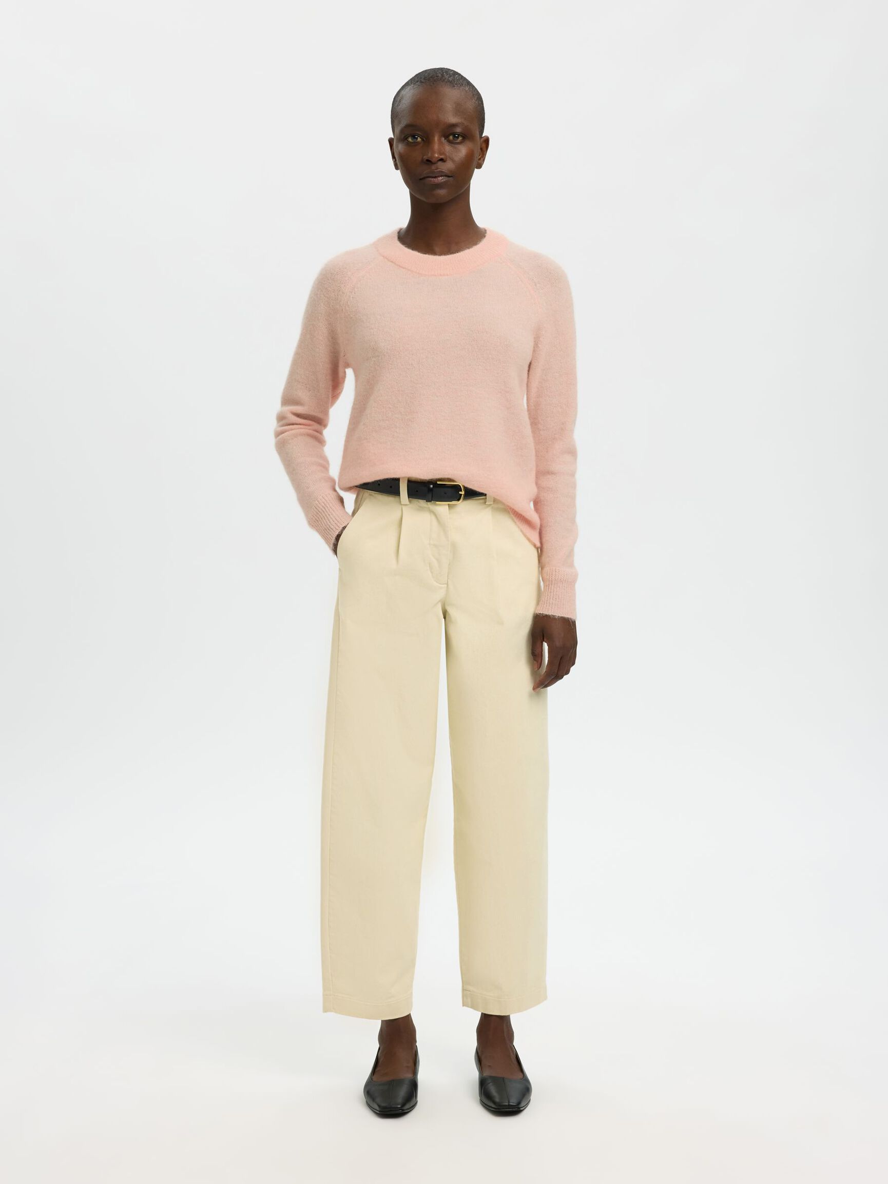 WOOL BLEND JUMPER, Pale Dogwood, highres