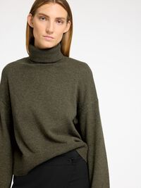 WOLLGEMISCH ROLLKRAGEN PULLOVER, Kalamata, highres