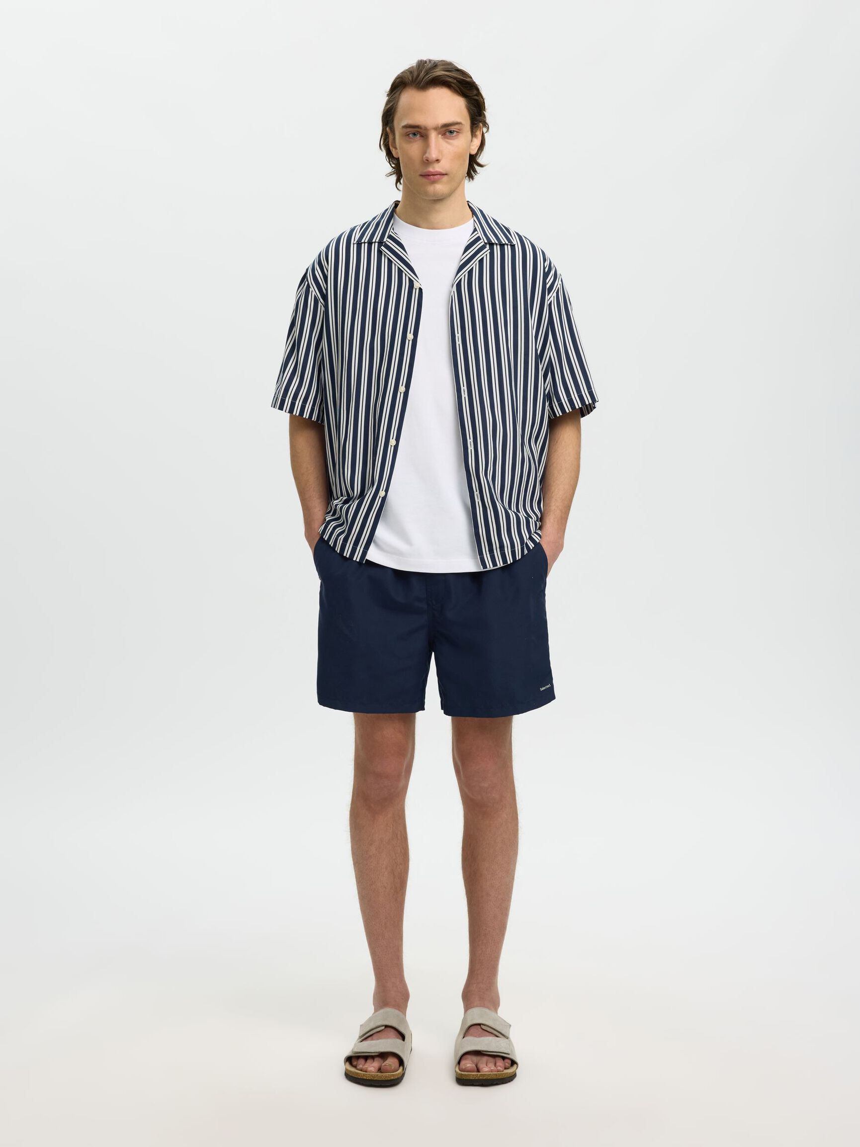 KLASSISCHE BADESHORTS, Sky Captain, highres