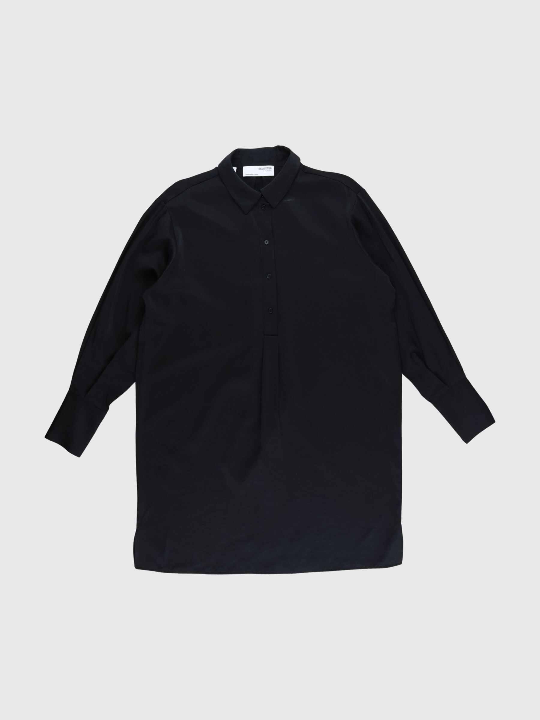 SHORT DRESS, Black, highres