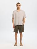 Selected 100% LINEN SHORT SLEEVED SHIRT, Pure Cashmere, highres - 16096908_PureCashmere_005.jpg