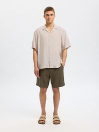100% LINNEN OVERHEMD MET KORTE MOUWEN, Pure Cashmere, highres