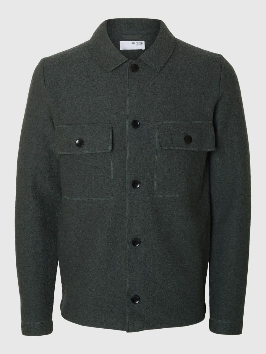 Product tile image - 100% WOOL CARDIGAN, Deep Forest | 16098580_DeepForest