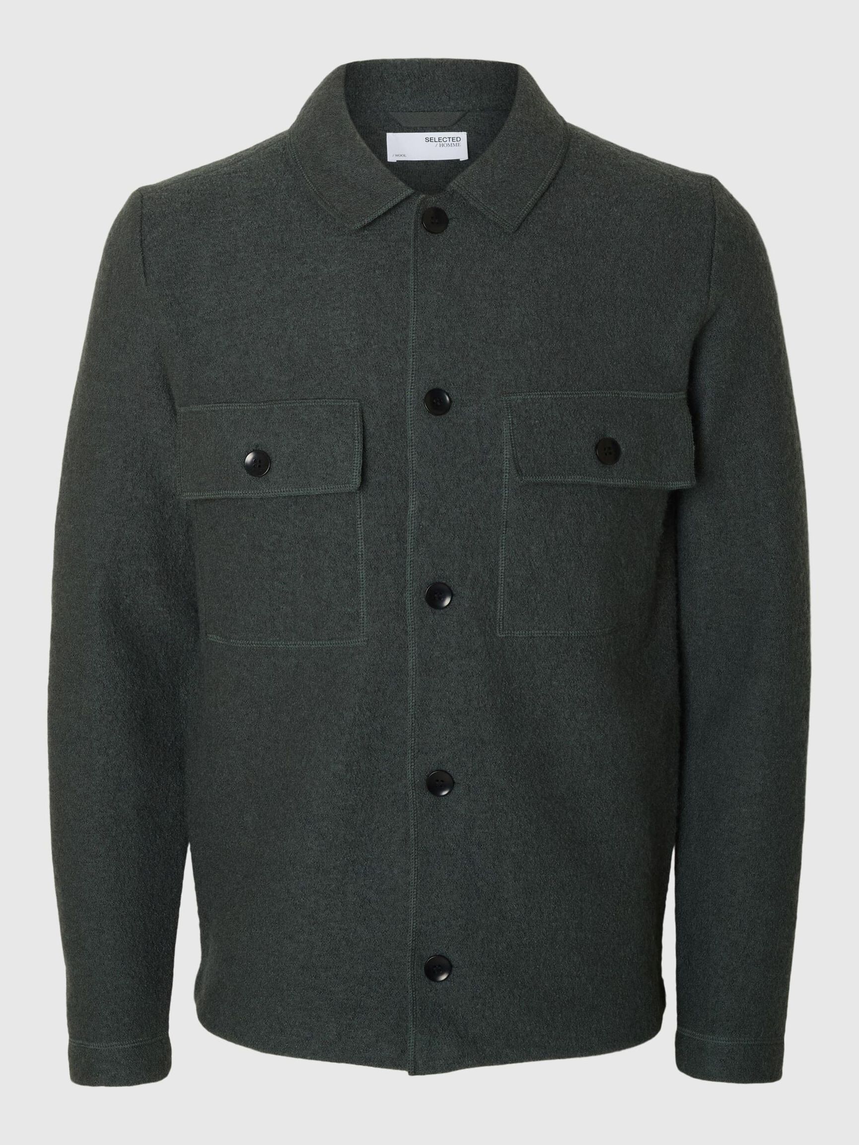 100% WOLL STRICKJACKE, Deep Forest, highres
