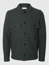 100% WOLL STRICKJACKE, Deep Forest, highres