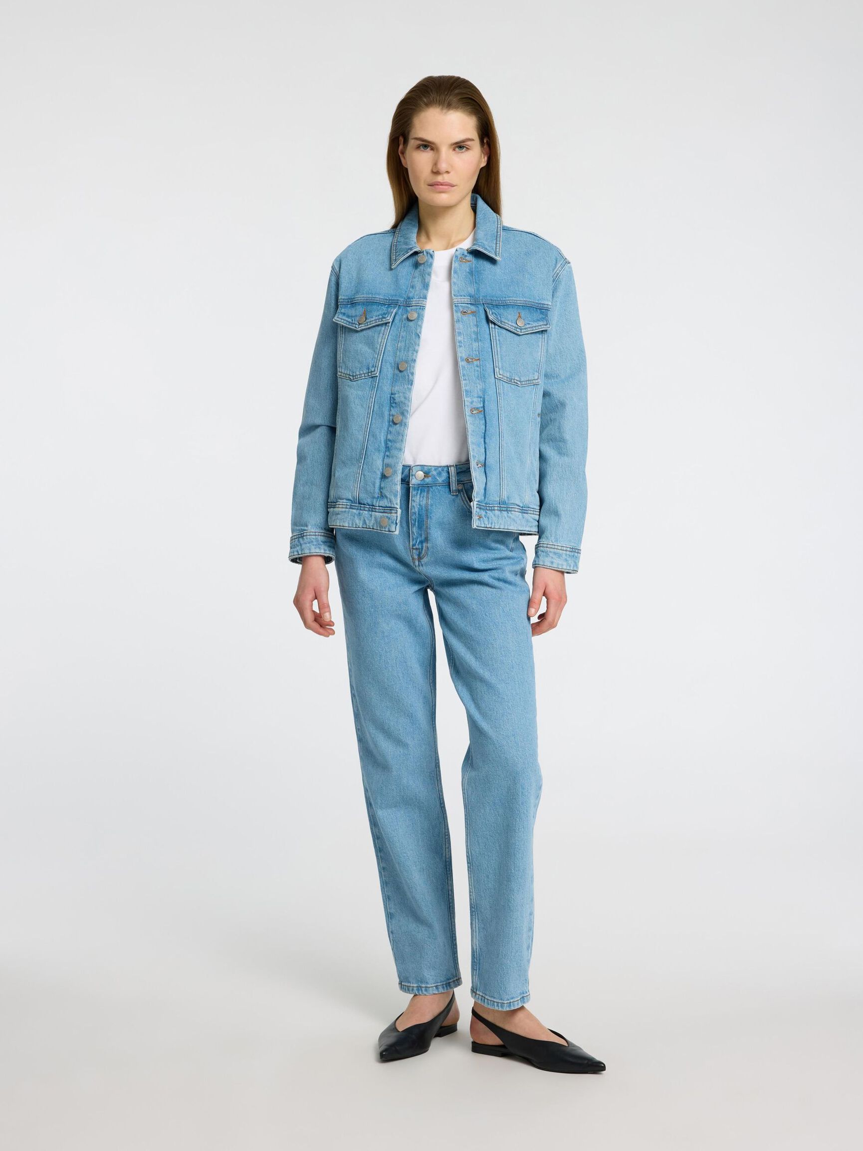 HELLBLAUE JEANSJACKE, Light Blue Denim, highres