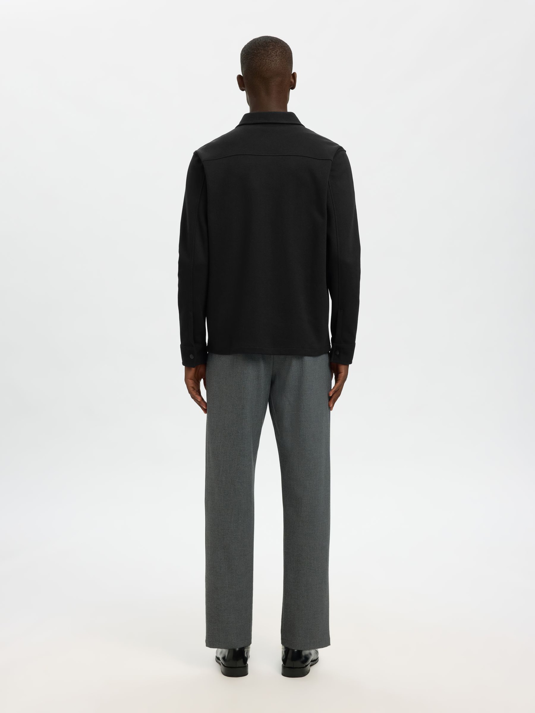 CLASSIC OVERSHIRT, Black, highres