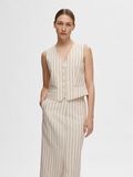 Selected PINSTRIPED WAISTCOAT, Sandshell, highres - 16094962_Sandshell_1127641_003.jpg