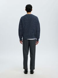 100% COTTON PULLOVER, Navy Blazer, highres