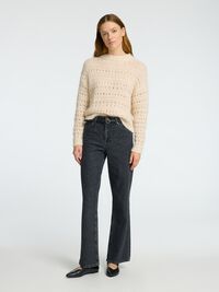 HÄKEL-LOOK PULLOVER, Birch, highres