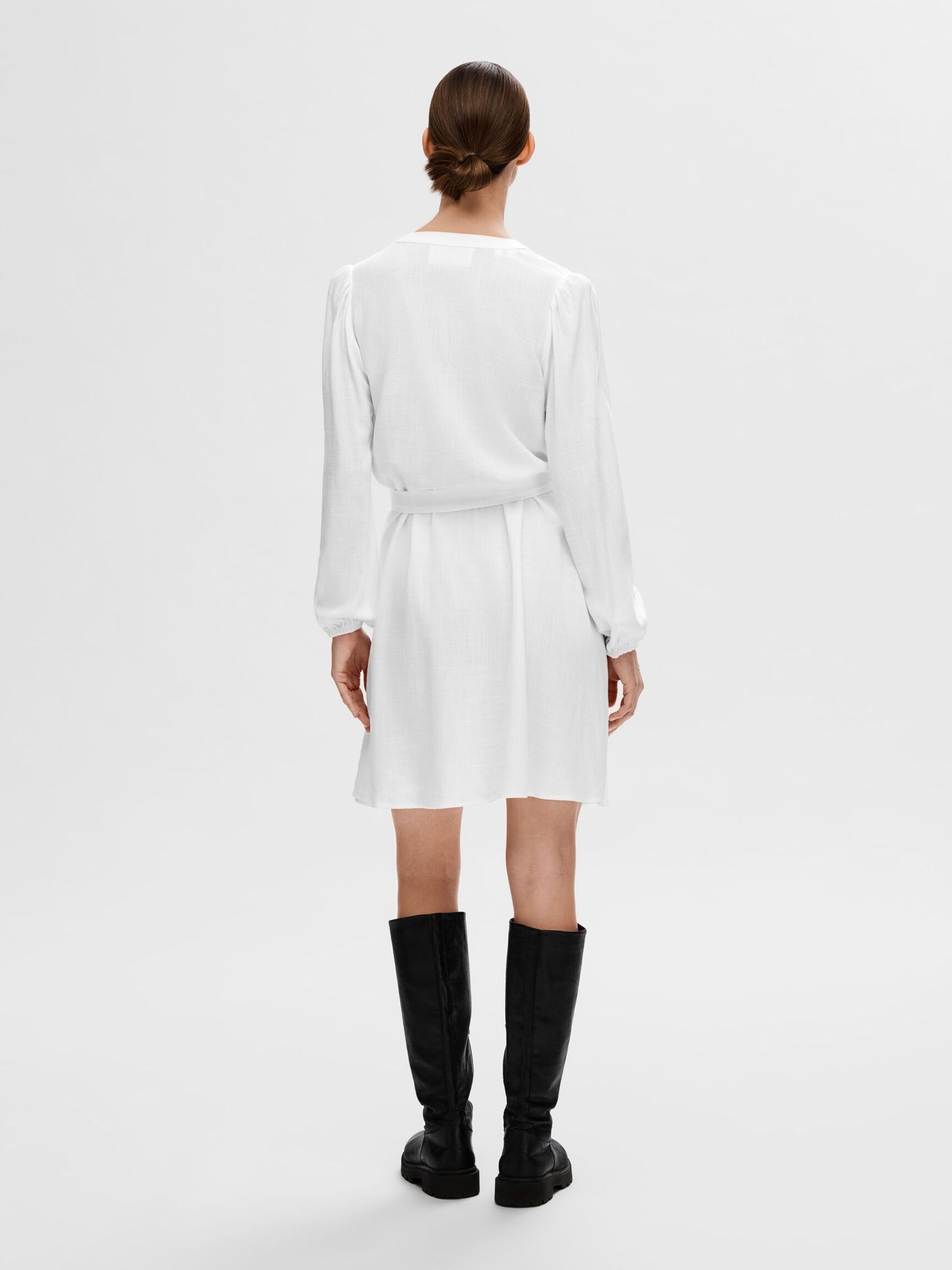 VISCOSEMIX MINI JURK, Snow White, highres