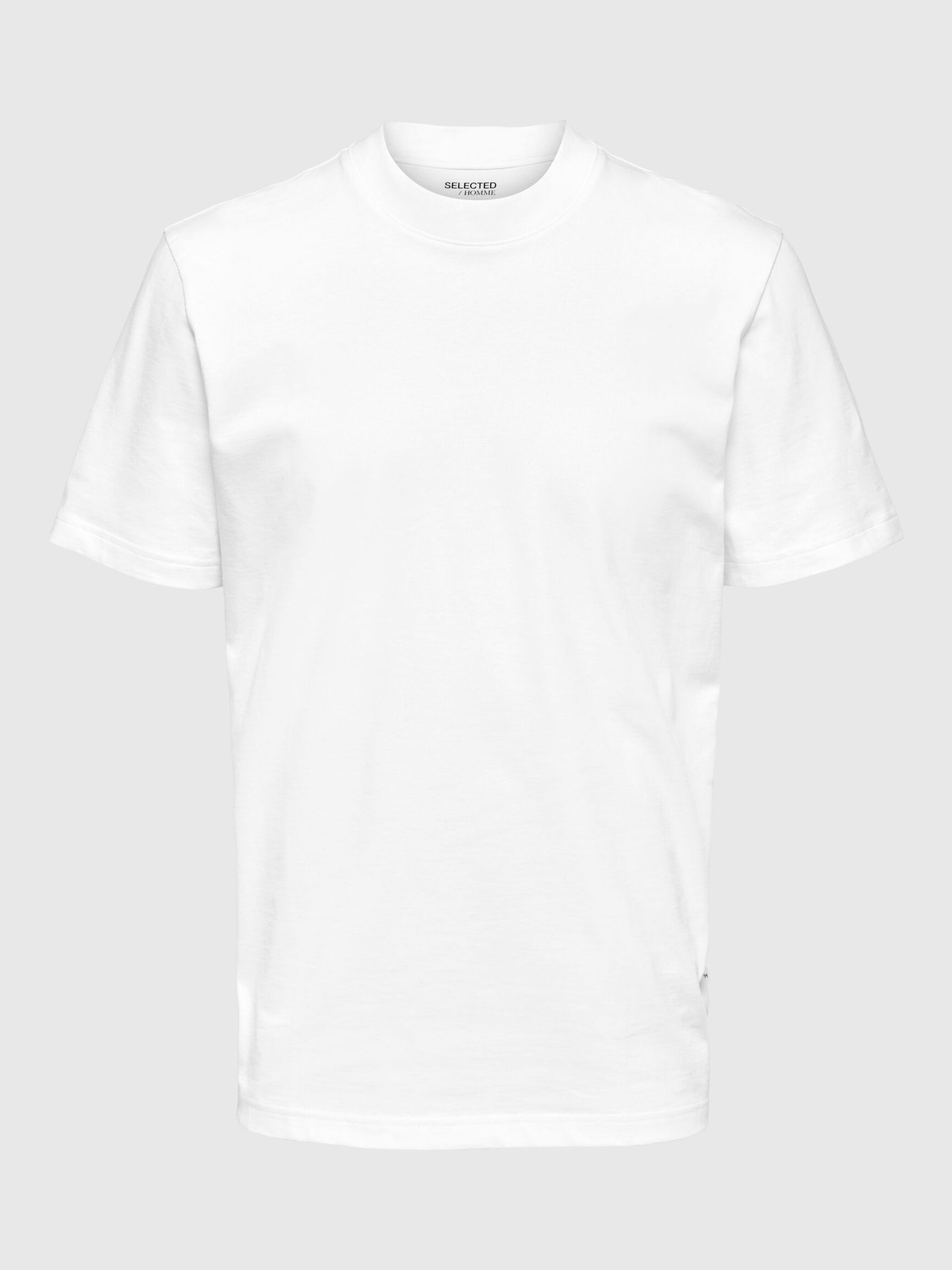 AJUSTE RELAJADO CON MANGAS CORTAS CAMISETA, Bright White, highres