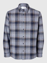 100% COTTON FLANNEL SHIRT, Sky Captain, highres