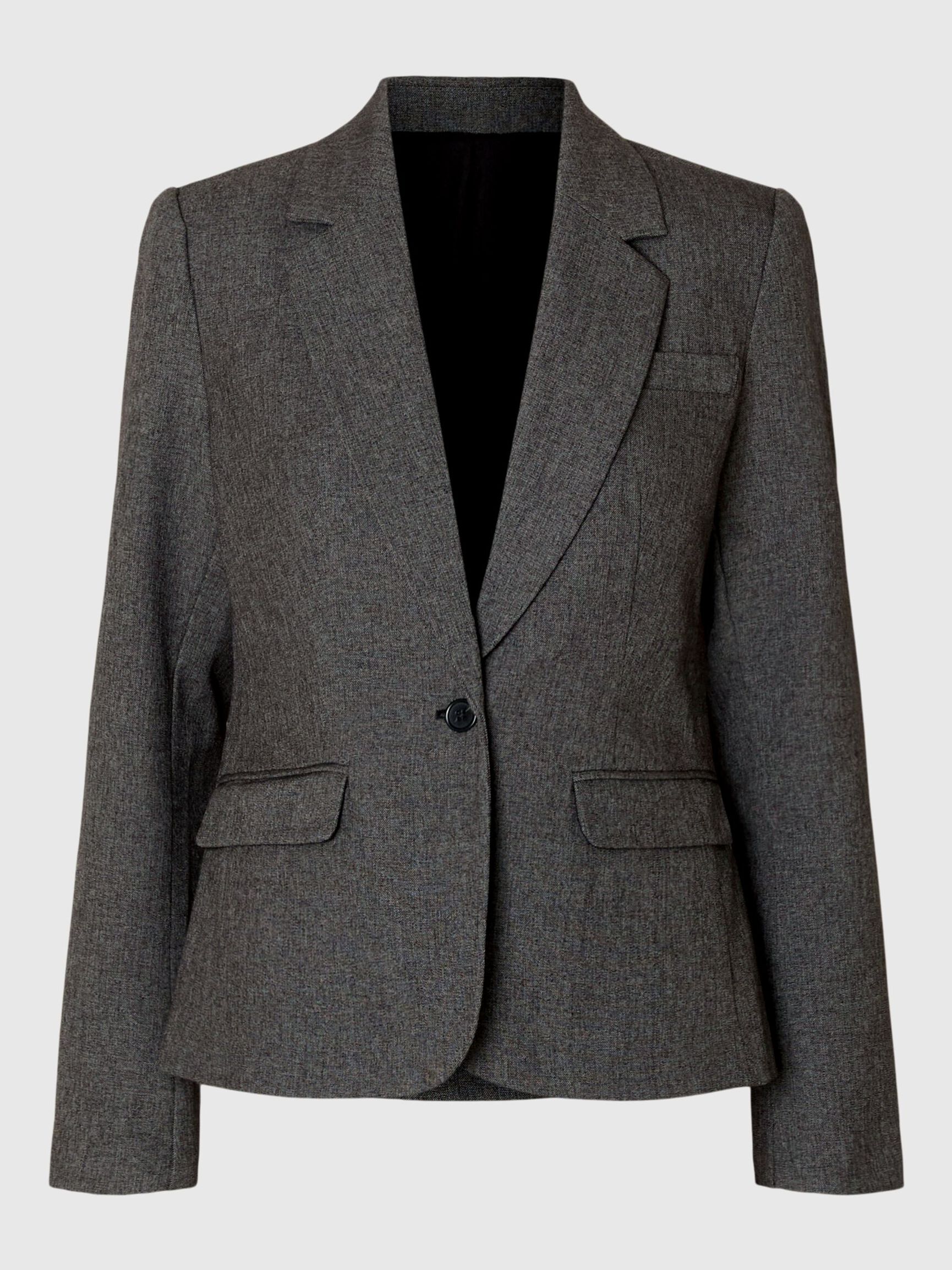 SLIM FIT BLAZER, Black, highres