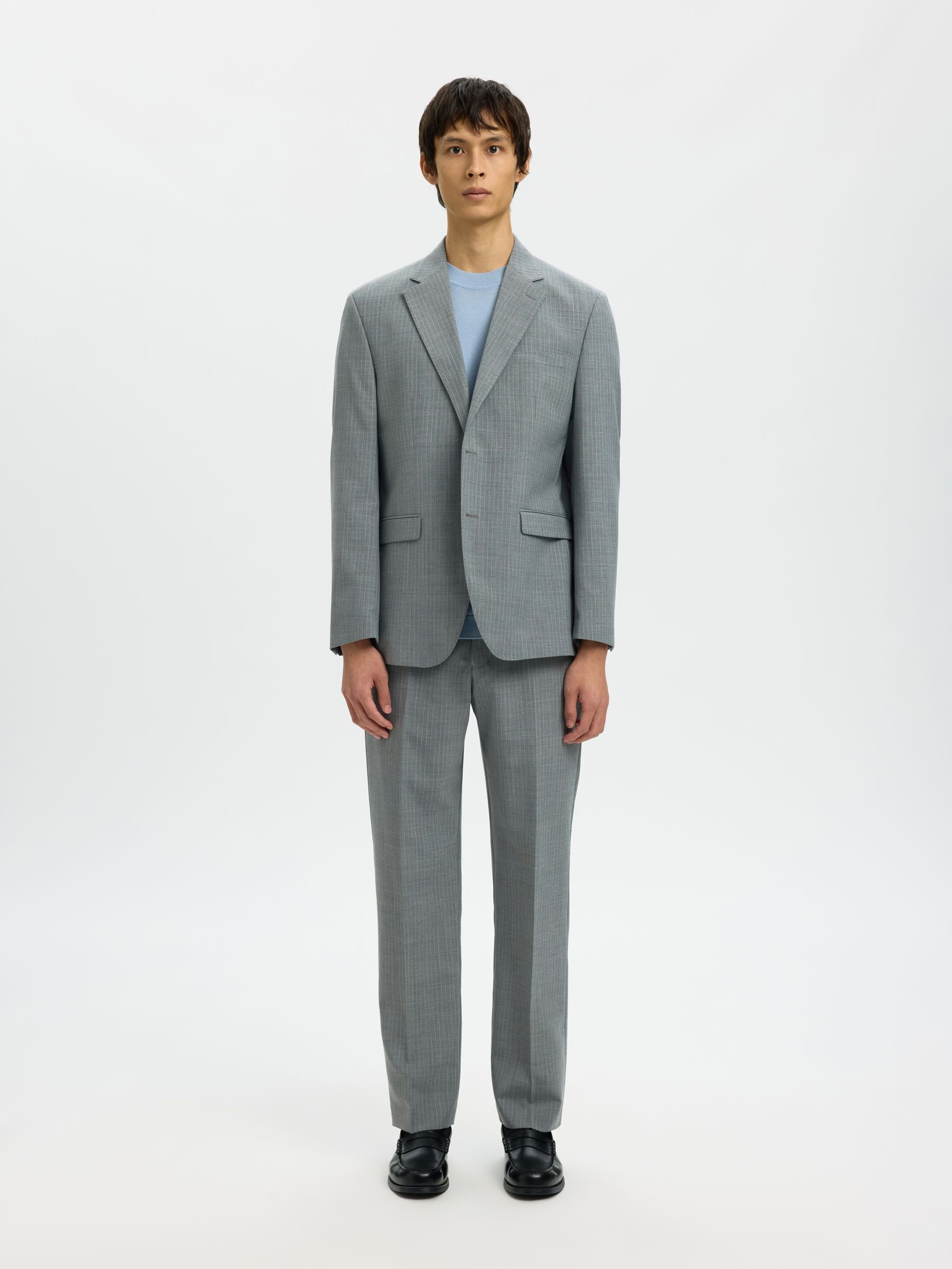 ULLBLANDING REGULAR DRESSBUKSER, Grey, highres