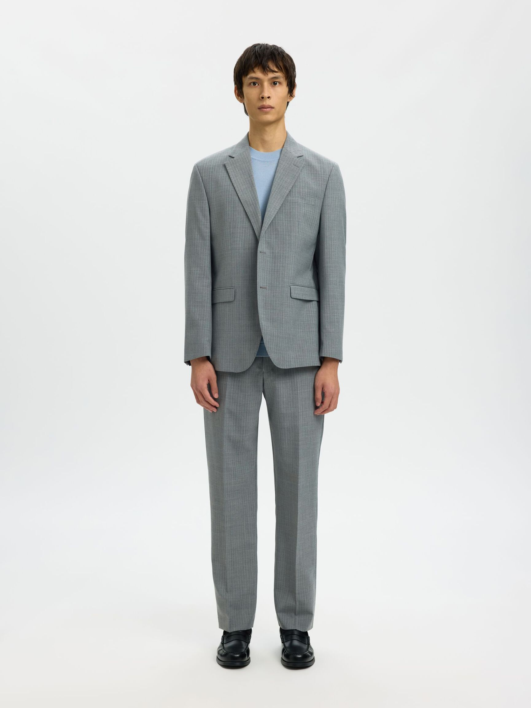 ULLBLANDING REGULAR DRESSBUKSER, Grey, highres