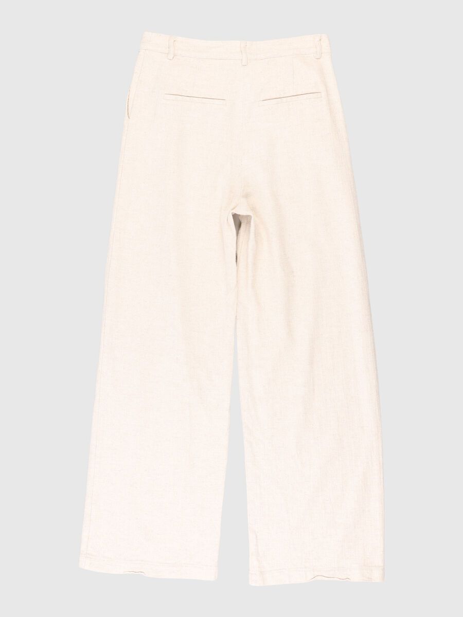 Selected PLEATED WIDE-LEG TROUSERS, Sandshell, highres - 80000259_Sandshell_002.jpg