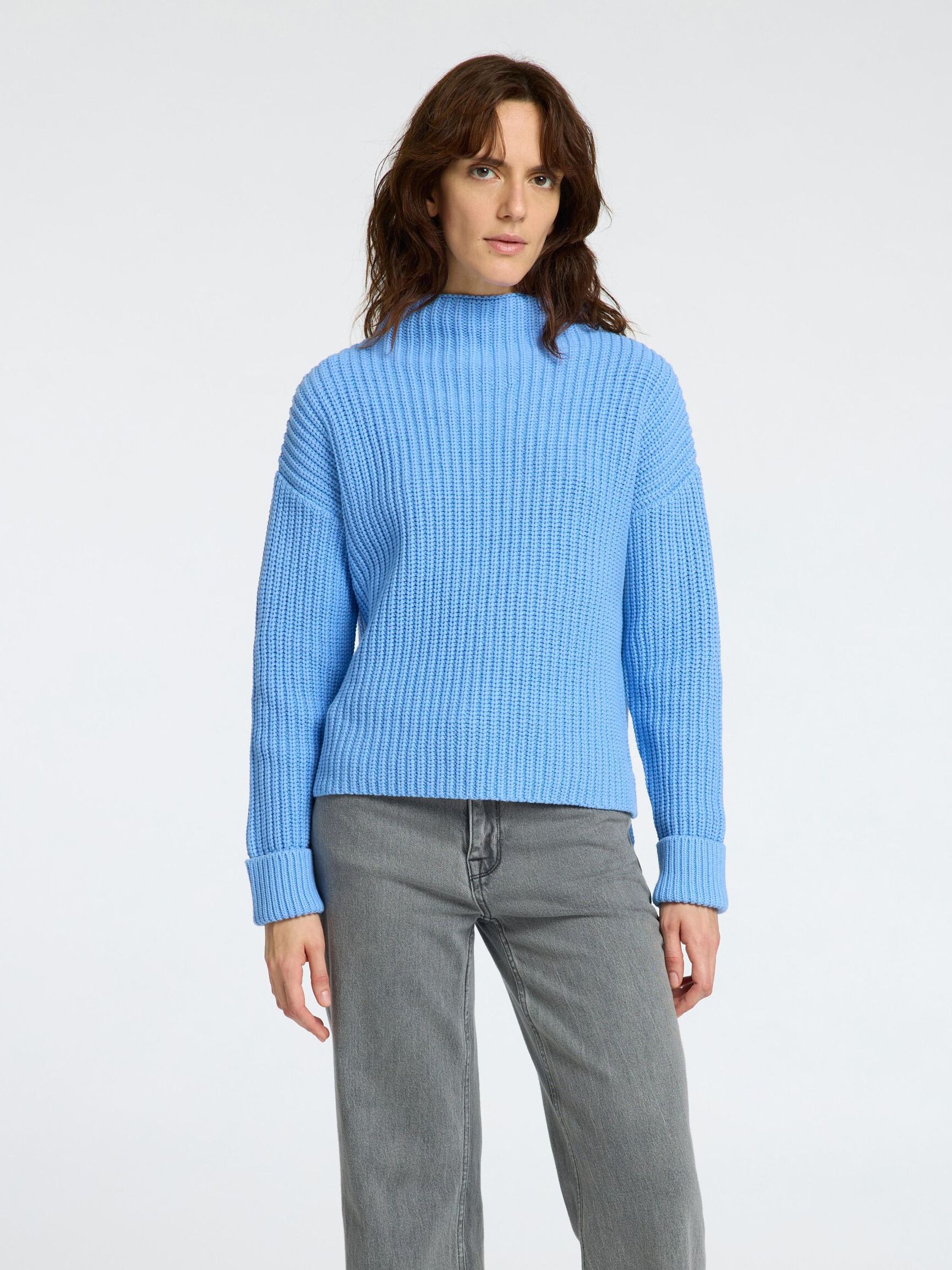 OVERSIZED JUMPER, Cornflower Blue, highres