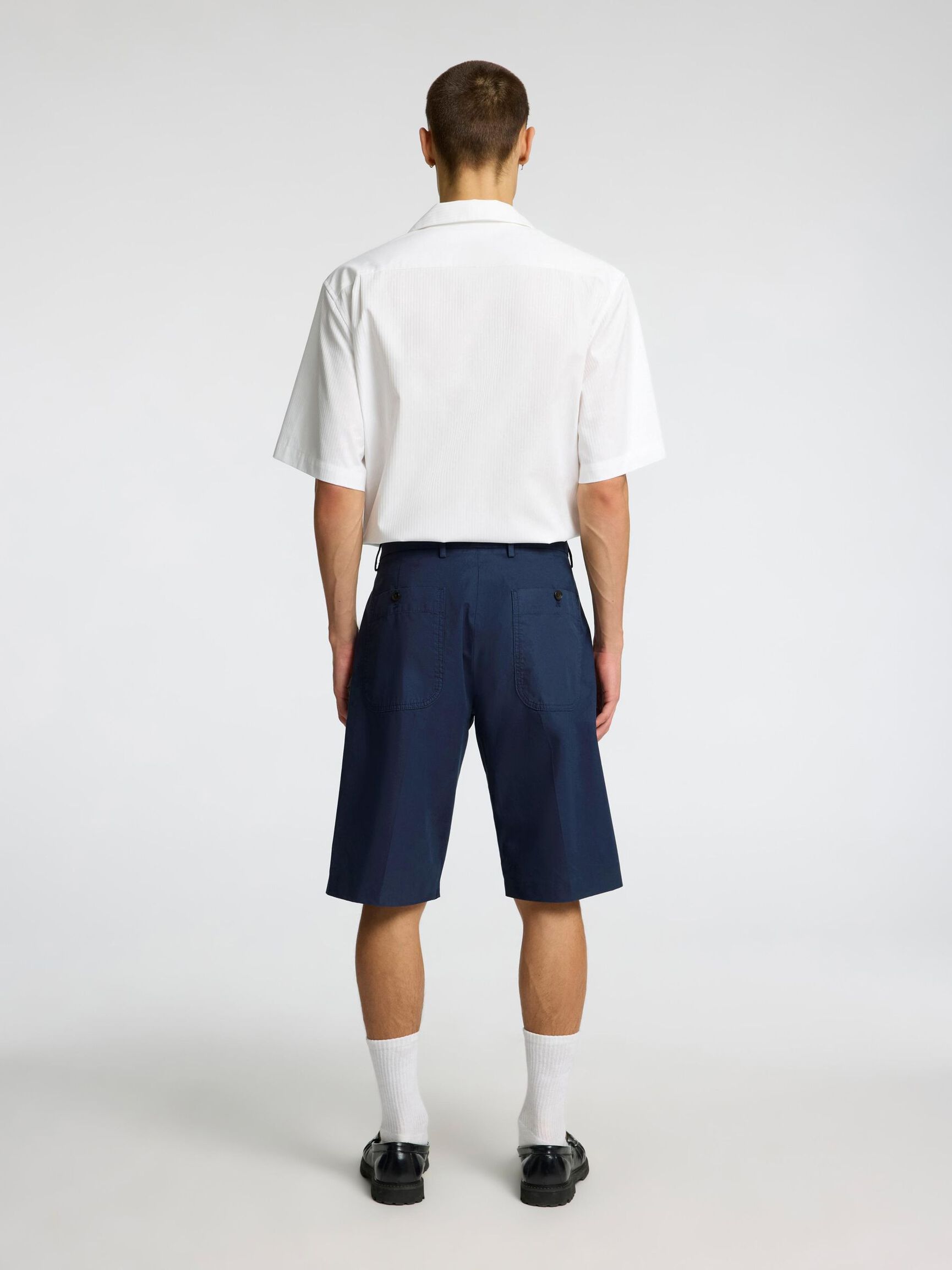 LOOSE FIT CHINO SHORTS, Outer Space, highres