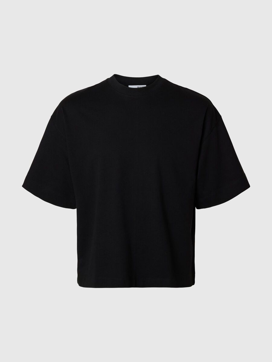 Selected ESSENTIAL OVERSIZED T-SHIRT, Black, highres - 16097896_Black_001.jpg