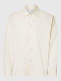 Selected 100% COTTON OVERSHIRT, Angora, highres - 16097827_Angora_001.jpg