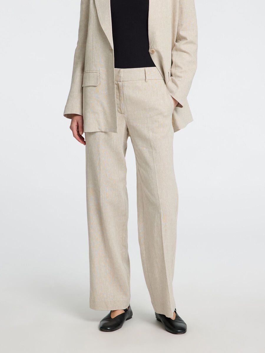 Selected TAILORED WIDE LEG BROEK, Nomad, highres - 16096243_Nomad_1154465_003.jpg