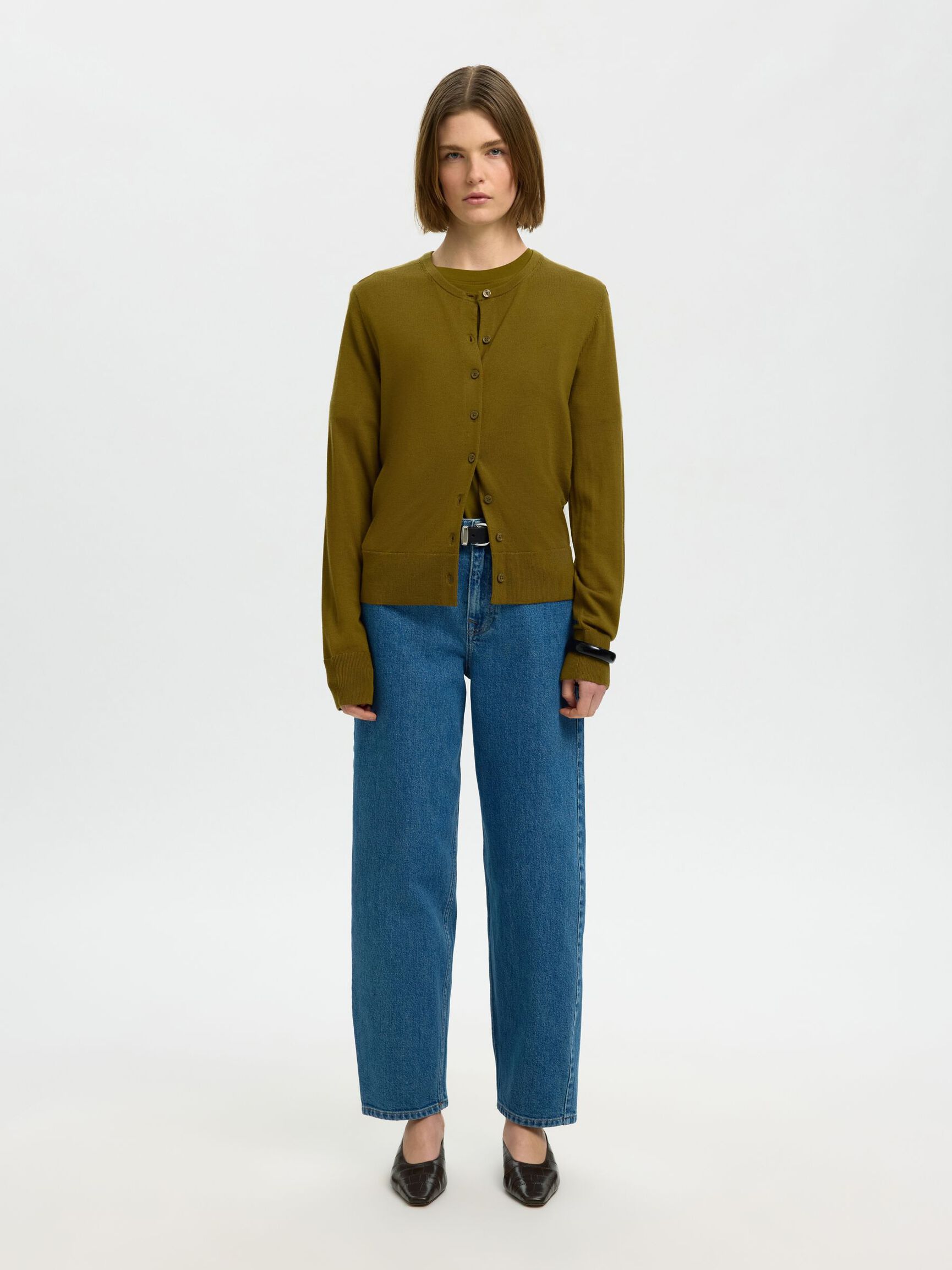 CARDIGAN, Fir Green, highres