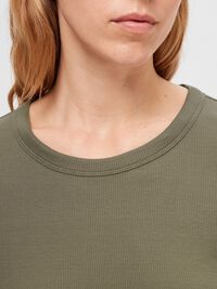 LONG-SLEEVED T-SHIRT, Dusky Green, highres