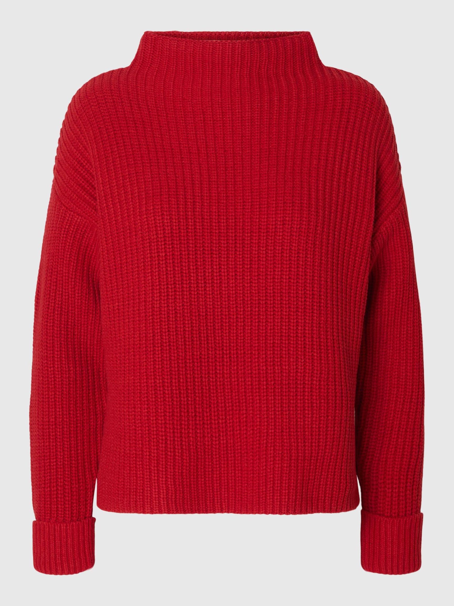 OVERSIZED PULLOVER, Equestrian Red, highres