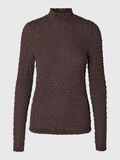 Selected TEXTURED LONG SLEEVED TOP, Tobacco Brown, highres - 16095443_TobaccoBrown_001.jpg