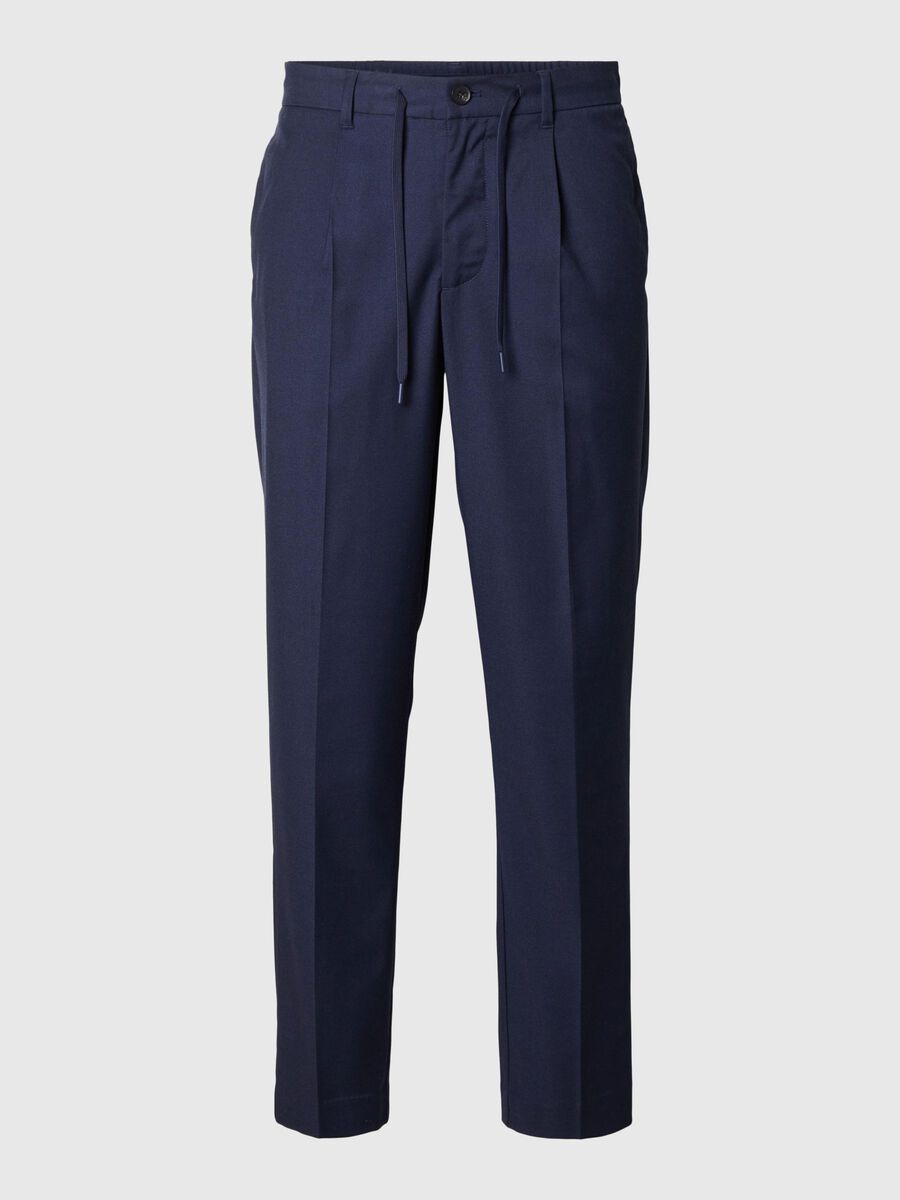 Selected VISCOSEMIX PLOOIEN BROEK, Sky Captain, highres - 16094358_SkyCaptain_001.jpg