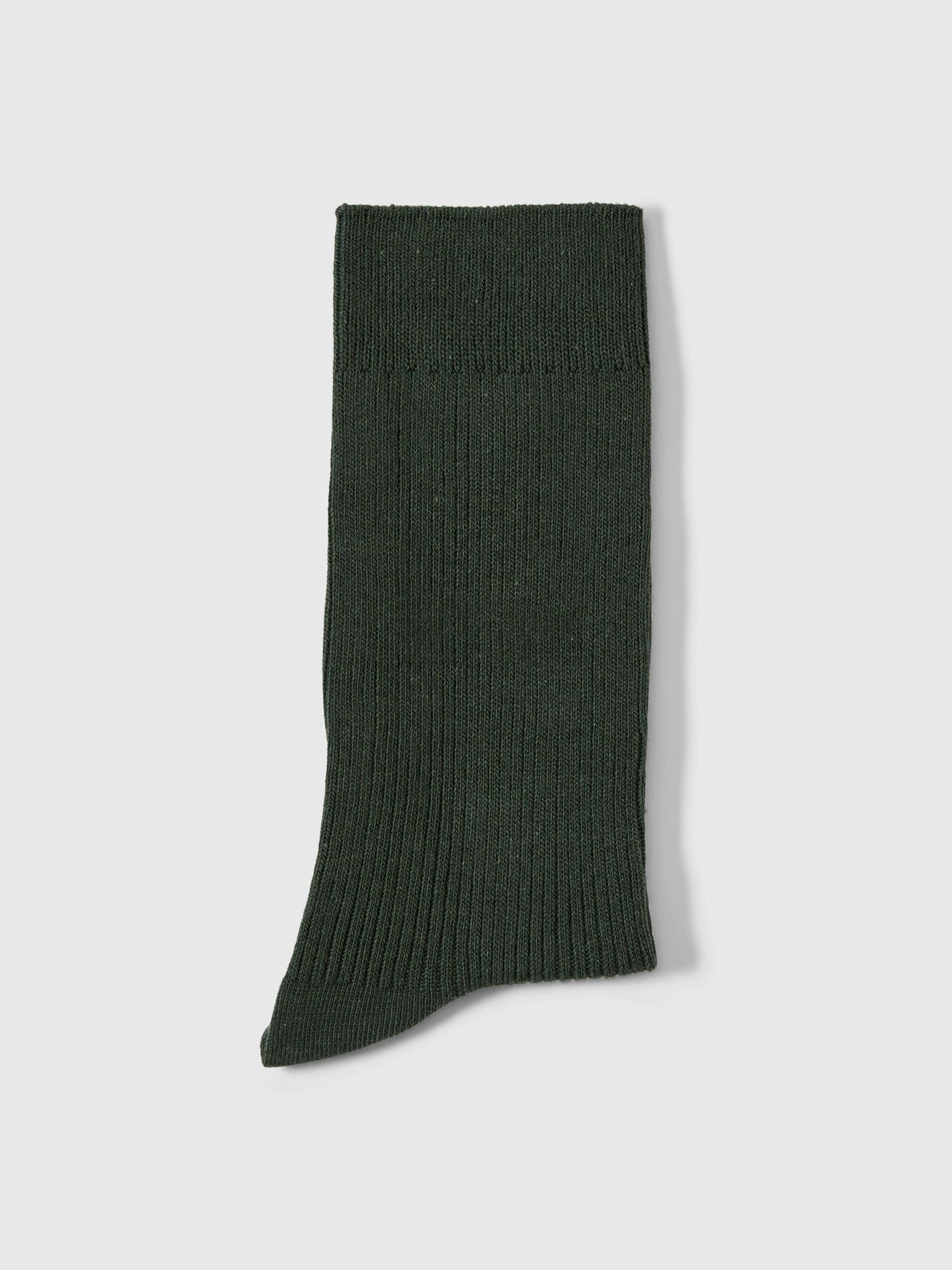 COTTON BLEND SOCKS, Deep Forest, highres