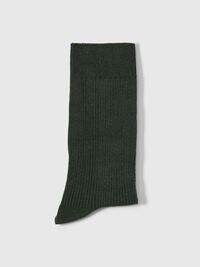 COTTON BLEND SOCKS, Deep Forest, highres