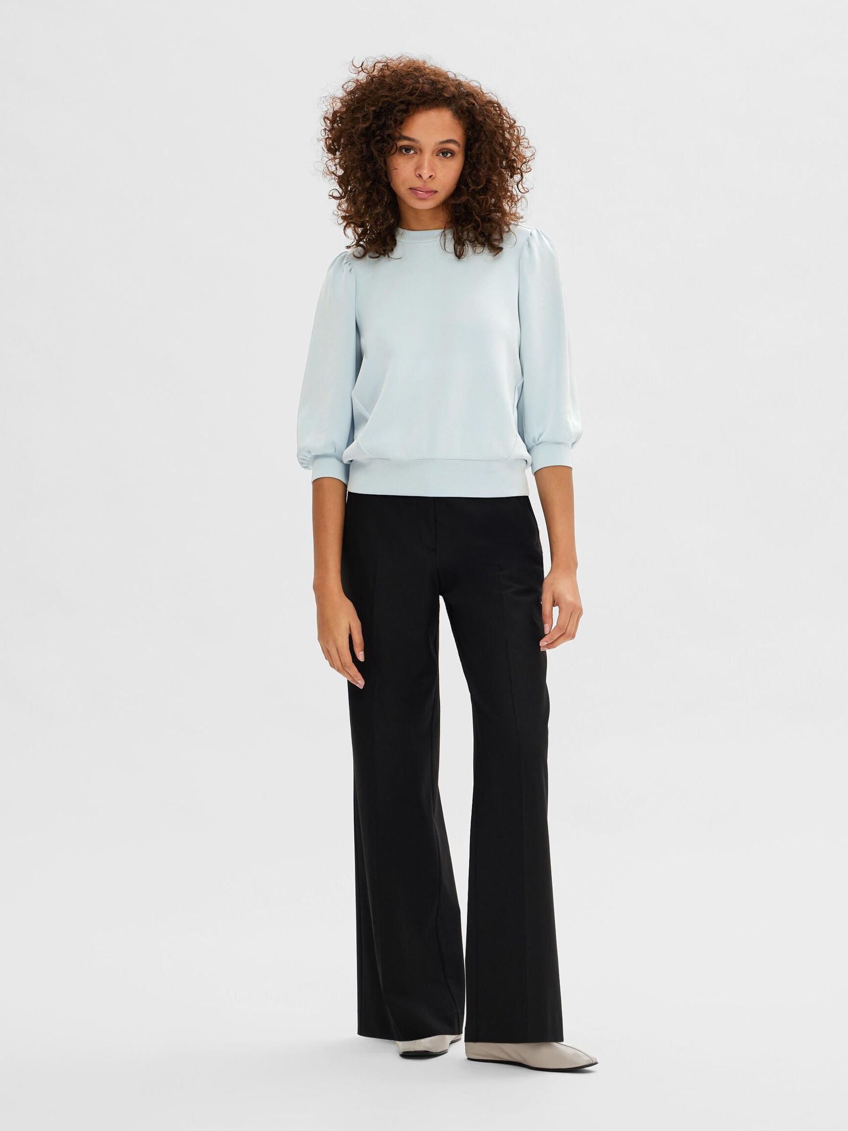 PUFÆRME SWEATSHIRT, Cashmere Blue, highres