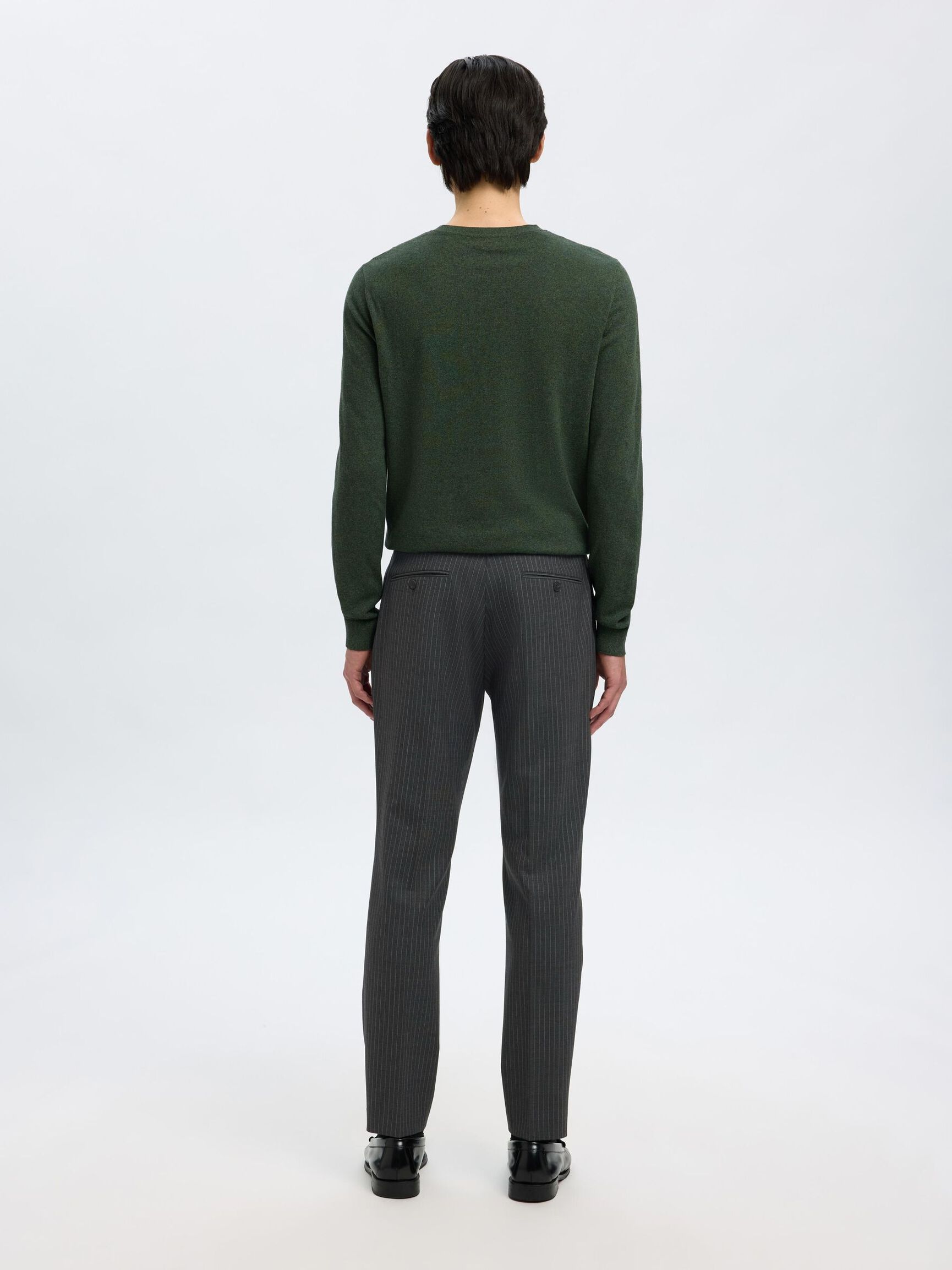 WOLMIX KRIJTSTREEP PANTALON, Grey, highres