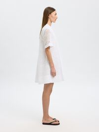 BORDADO INGLÉS VESTIDO MINI, Bright White, highres