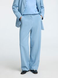 VISCOSEMIX TAILORED WIDE LEG BROEK, Endless Sky, highres