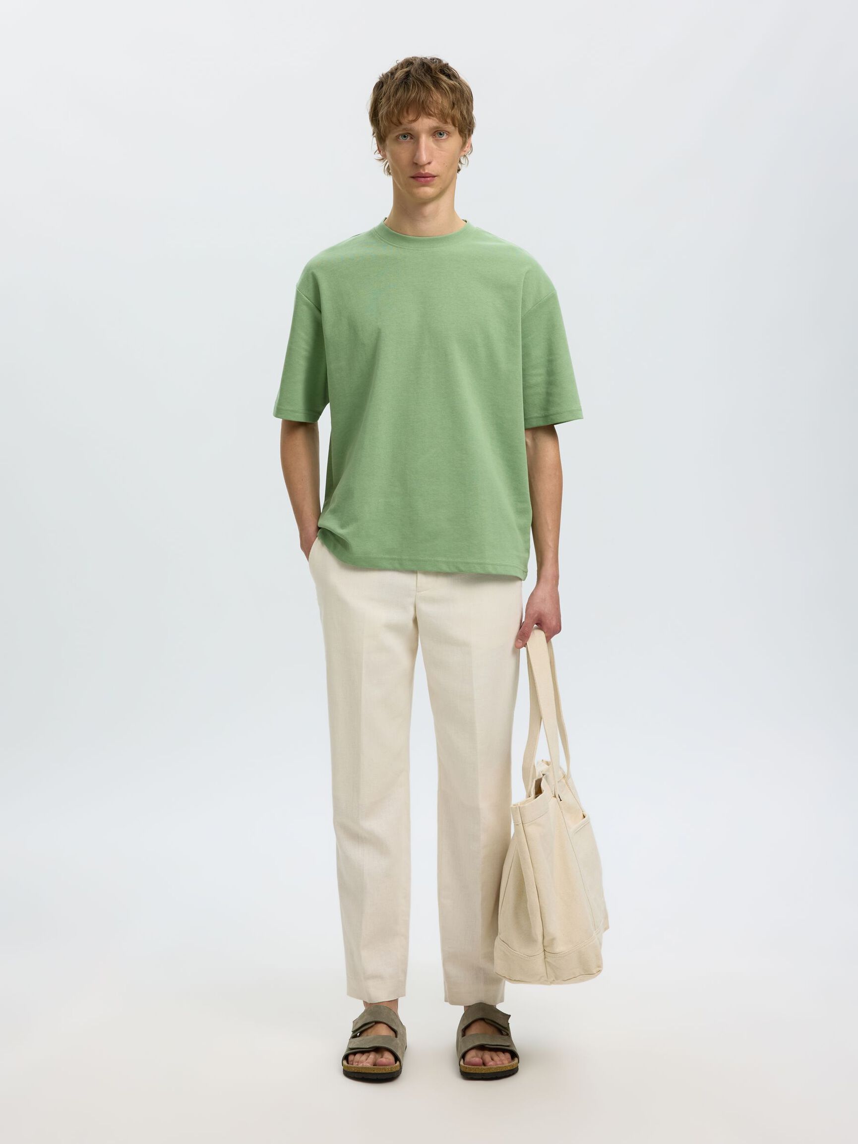 LOOSE FIT T-SHIRT, Aspen Green, highres