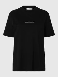 PRINTED RELAXED FIT T-SHIRT, Black, highres