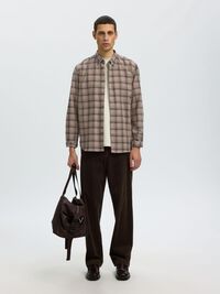 COTTON LONG SLEEVED SHIRT, Cornstalk, highres