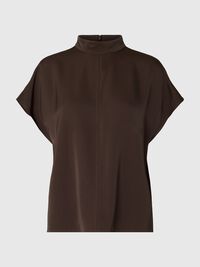 VISCOSE SHORT SLEEVED TOP, Delicioso, highres