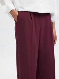 GEWEVEN WIDE LEG BROEK, Fig, highres