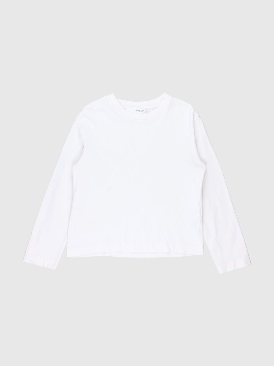 Selected LONG-SLEEVED BOXY T-SHIRT, Bright White, highres - 80000362_BrightWhite_001.jpg