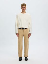 196 STRAIGHT FIT TROUSERS, Cornstalk, highres
