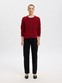 LANGÄRMELIGER STRICKJACKE, Equestrian Red, highres