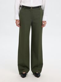 TAILORED WIDE-LEG TROUSERS, Deep Depths, highres