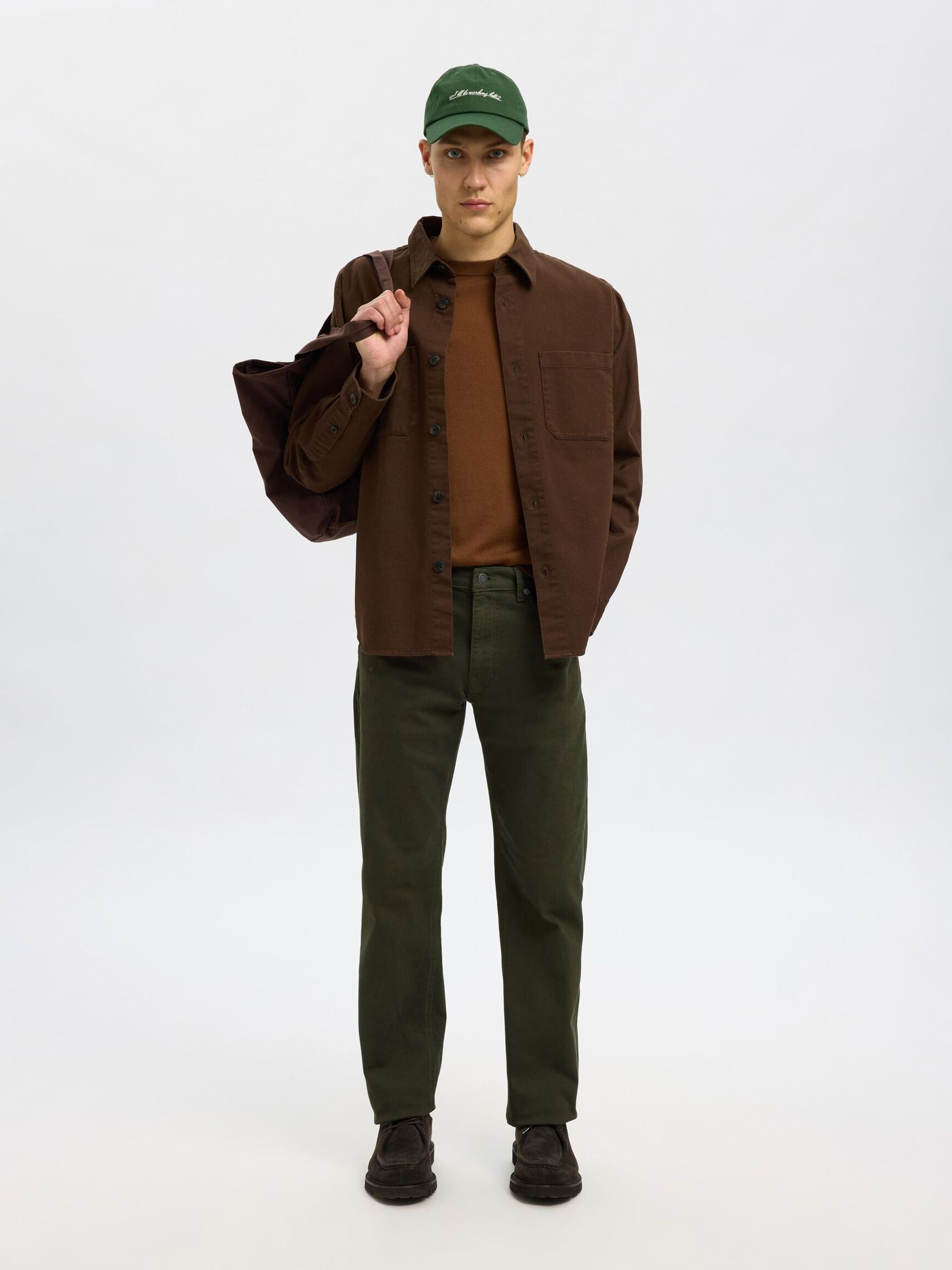 196 STRAIGHT FIT JEANS, Forest Night, highres