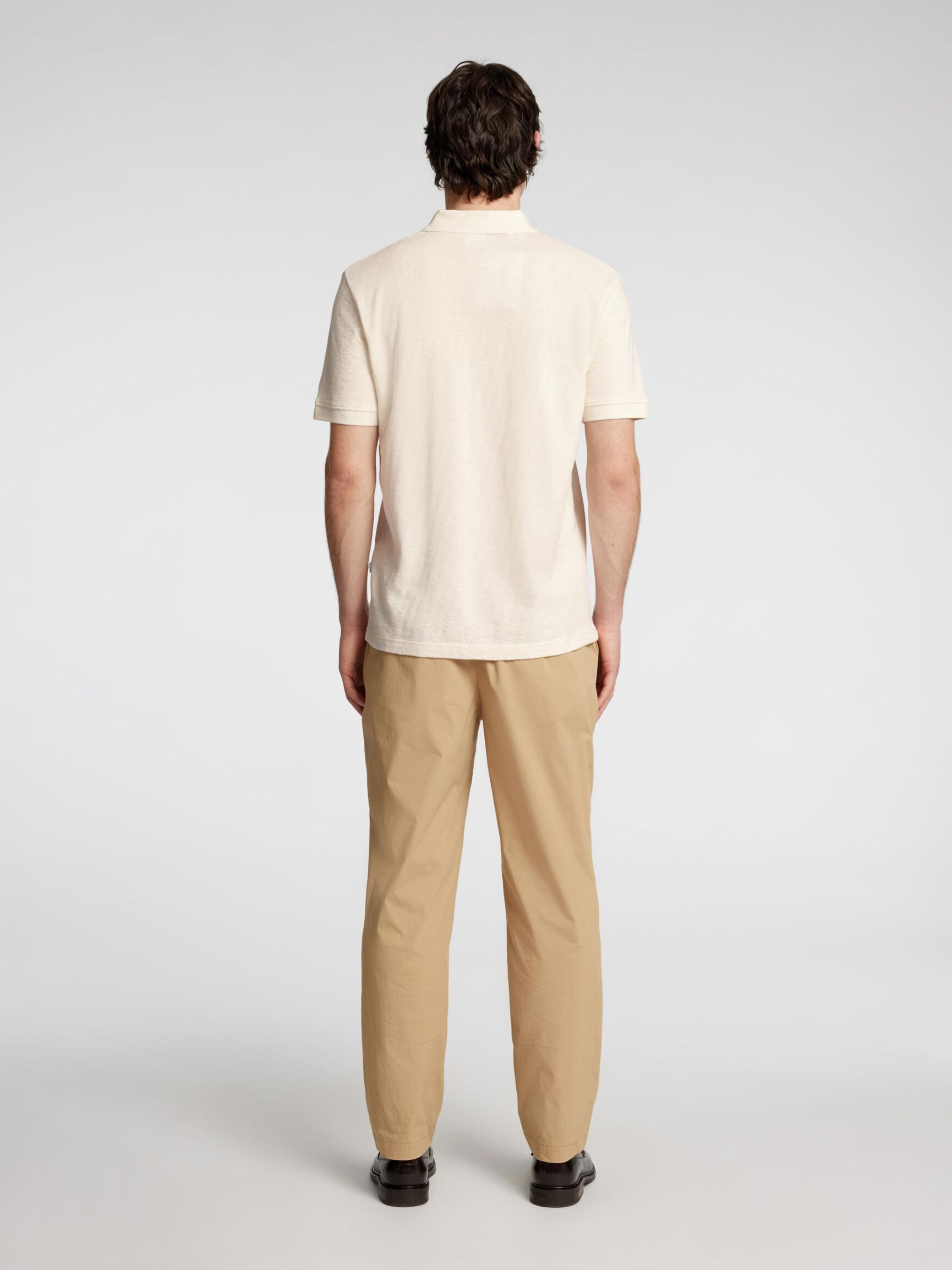 TEJIDO DE JACQUARD POLO, Egret, highres